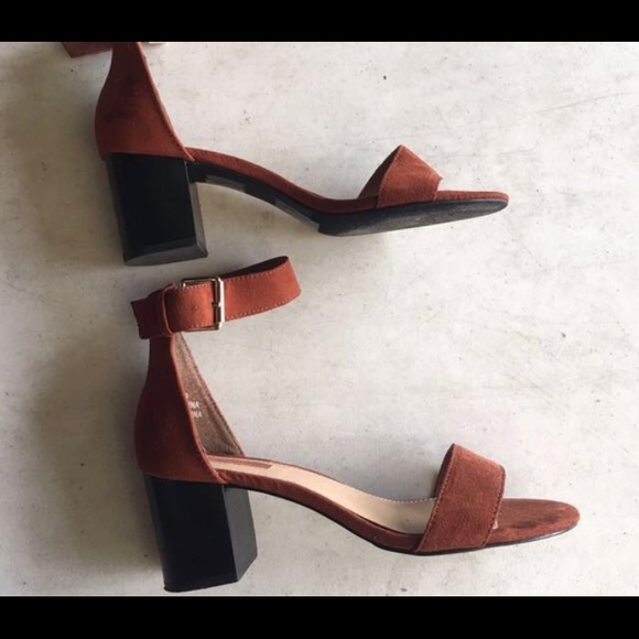 Forever 21 Shoes - FREE???Rust colored strap 2” heels (Sandals)